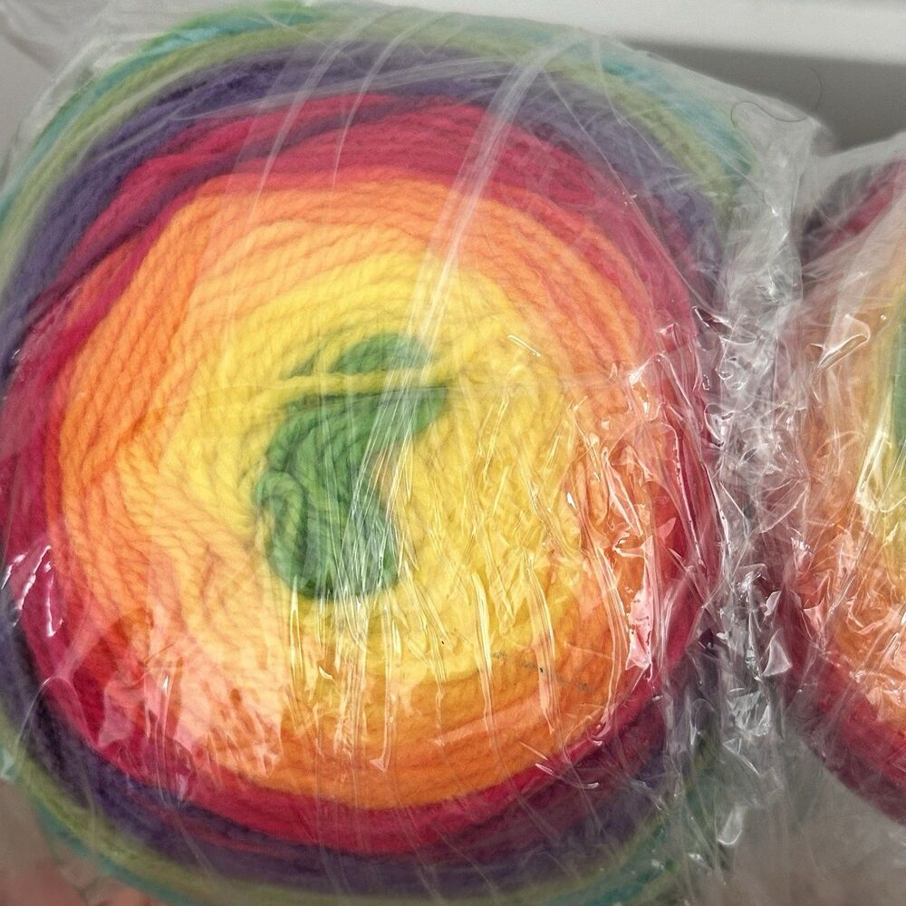 6 Pack Lion Brand Yarn Cakes Mandala Gnome 5.3oz 150g 590yd Each Same Dye Lot - Picture 5 of 8